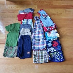 15 Piece Lot: Toddler Boy Shorts/Shirts (24 mths)